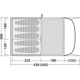Robens Wolf Moon 5XP - 5 person polyester tunnel tent - SPECIAL PRICE