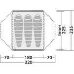 Robens Lodge 3, Lightweight 3-Person Tent