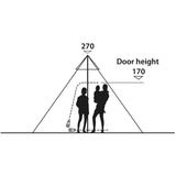 Easy Camp Moonlight Tipi, 8-person Glamping Tent - SPECIAL PRICE