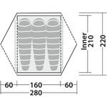 Robens Boulder 3, Trekking, 3-Person Dome Tent