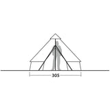 Robens Klondike S - Tipi/Bell Polycotton 4-Person Tent - SPECIAL PRICE
