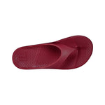 Telic Energy Flip Flop - Dark Cherry top down