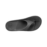 Telic Energy Flip Flop - Midnight Black top down view